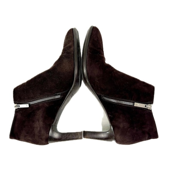 Aquatalia Dina Side-Zip Suede Ankle Booties - Size 11 - Picture 7 of 12